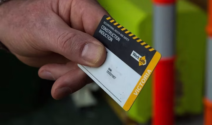 what is the difference between the white card and the construction induction card in NSW?